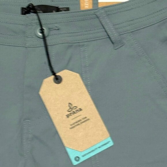 NWT PrAna Olivia Shorts Women's 8 Smoky Blue 7” Inseam Stretch Hiking Trail NEW - Picture 4 of 8